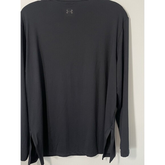 Under Armour V-Neck Meridian Long sleeve Longline Shirt Women’s S Black LooseFit - Picture 7 of 12